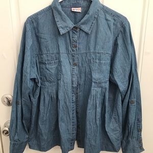 Denim button up shirt